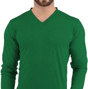 img 2 attached to 👕 Men's Long Sleeve Black T-Shirts: Stylish Clothing for Men