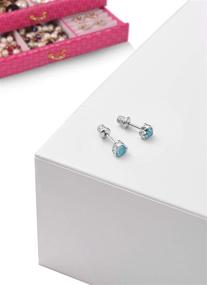 img 3 attached to 🌼 Surgical Hypoallergenic Screwback Girls' Earrings: Gentle Jewelry for Sensitive Ears