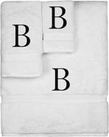 monogrammed towel personalized letter embroidered logo