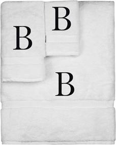 img 1 attached to Monogrammed Towel Personalized Letter Embroidered