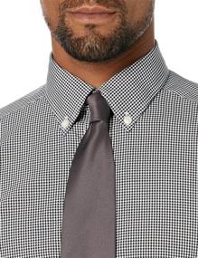 img 2 attached to BUTTONED Tailored Button Collar Pattern Non Iron Men's Clothing for Shirts