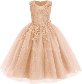 img 4 attached to Girls' Special Occasion Dresses: Wedding, Bridesmaid, Princess, Communion, Birthday Clothing