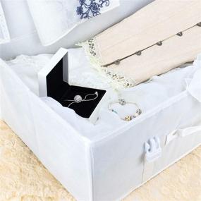 img 2 attached to 👰 HANGERWORLD Large White Wedding Dress Box with Acid-Free Tissue Paper - Storage, Preservation, Under Bed Organizer, and Travel Case