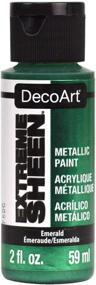 img 4 attached to 💚✨ Mesmerizing Brilliance: Deco Art Extreme Sheen Emerald - A Stunning Metallic Paint for Endless Creativity