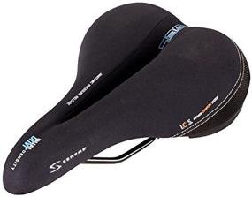 img 1 attached to Enhanced Comfort and Protection: Serfas Dual Density Women's Bicycle Saddle with Cutout