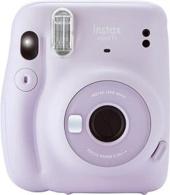 img 3 attached to 📸 Fujifilm Instax Mini 11 Lilac Purple Camera Kit with Case, Photo Album, and Fujifilm Character 10 Films (Macaron Flavor)