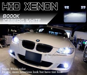 img 2 attached to 💡 55W H1 8000K Heavy Duty HID Xenon Replacement Bulbs for Aftermarket HID kit (Pack of 2 Iceberg Bulbs)