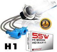 💡 55w h1 8000k heavy duty hid xenon replacement bulbs for aftermarket hid kit (pack of 2 iceberg bulbs) logo