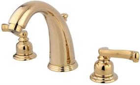 img 2 attached to 🚿 Enhance Your Bathroom Décor with Kingston Brass KB982FL Widespread Lavatory
