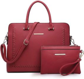 img 4 attached to Dasein Leather Handbags Shoulder Satchel Women's Handbags & Wallets for Totes