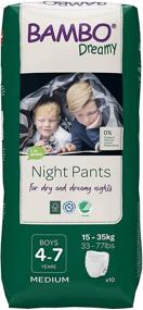 img 4 attached to 🌙 Bambo Nature Dreamy Night Pants, Boys 4-7 years, 60 Count (6 Packs of 10), Eco-Friendly