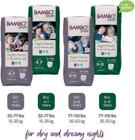 img 1 attached to 🌙 Bambo Nature Dreamy Night Pants, Boys 4-7 years, 60 Count (6 Packs of 10), Eco-Friendly