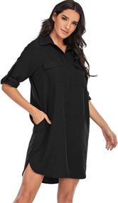 img 2 attached to MANAIXUAN Womens Sleeve Casual Pockets Women's Clothing in Dresses