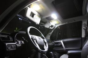 img 1 attached to 🔦 Enhanced LED Interior Lighting Set (15 Pieces) for 2009-2018 Toyota 4Runner - Including License Plate LEDs & Installation Tools (6000K)