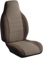 fia oe38-26 taupe custom fit front seat cover bucket seats - tweed logo