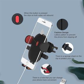 img 1 attached to 📱 Upgraded HELIOTION Sucker Car Phone Holder Mount Stand GPS Telefon Mobile Cell Support for iPhone 12 11 Pro Max X 7 8 Plus Xiaomi Redmi Huawei - Dashboard Air Vent Windshield Compatible (RED)