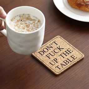 img 1 attached to Funny Coasters Set - Ideal Housewarming Decorations for Added Fun!