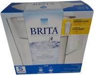 brita 5c slim pitcher white логотип