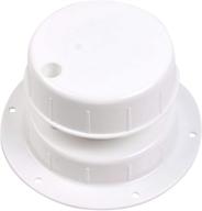 🚰 rvmate plumbing vent cap: camper vent replacement for 1-2 3/8" pipe - white logo