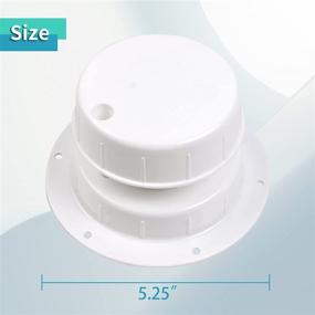 img 2 attached to 🚰 RVMATE Plumbing Vent Cap: Camper Vent Replacement for 1-2 3/8" Pipe - White