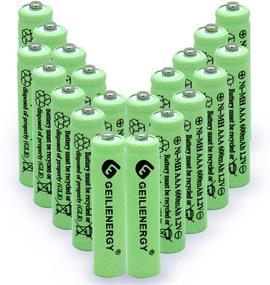 img 4 attached to 🔋 GEILIENERGY Солнечные батареи для светильника AAA NIMH 600mAh 1.2V, перезаряжаемые для садовых фонарей, пультов, мышей - упаковка из 20 штук