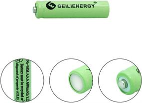 img 1 attached to 🔋 GEILIENERGY Солнечные батареи для светильника AAA NIMH 600mAh 1.2V, перезаряжаемые для садовых фонарей, пультов, мышей - упаковка из 20 штук