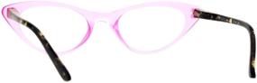 img 1 attached to 👓 Stylish Women's Retro Design Narrow Cat Eye Plastic Reading Glasses - A Perfect Blend of Fashion and Function