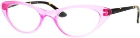 img 4 attached to 👓 Stylish Women's Retro Design Narrow Cat Eye Plastic Reading Glasses - A Perfect Blend of Fashion and Function