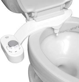 img 4 attached to Squatty Potty Refresh-it Fresh Water Bidet Attachment for 🚽 Toilet Seats - Dimensions: 17 x 4.5 x 9.8 inches