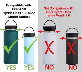 img 1 attached to 🧗 One MissionX Paracord Handle & Silicone Boot Cover Set - For Hydro Flask 32 & 40oz and Similar Stainless Steel Water Bottles