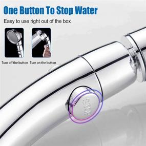 img 1 attached to High Pressure Detachable Shower Head with 360° Rotation - Adjustable Handheld Showerhead with ON/OFF Switch, 3 Spray Modes, Ideal for RV Camper Bathroom Shower