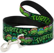 🐢 ninja turtles group dog leash - black turtle shell logo