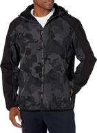 reebok climb jacket woven charcoal men's clothing logo