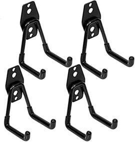 img 1 attached to 🔧 Garage Hooks - Wall Mount Hooks for Garage Storage Organization and Tool Hangers, Ideal for Power & Garden Tools, Ladders, Bikes (4 Packs)