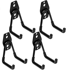 img 3 attached to 🔧 Garage Hooks - Wall Mount Hooks for Garage Storage Organization and Tool Hangers, Ideal for Power & Garden Tools, Ladders, Bikes (4 Packs)
