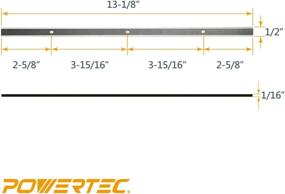 img 2 attached to 🔪 High-Speed Steel Planer Blades Replacement - POWERTEC 12802 - Fits Craftsman 21743, Delta 22-549 22-555 22-580, Grizzly G0689, POWERTEC PL1300, Steel City 40100 40936 - Set of 2