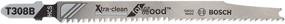 img 4 attached to 🪚 BOSCH T308B 5-Piece 4-1/2 In. 12 TPI Wood T-Shank Jig Saw Blades - Extra Clean