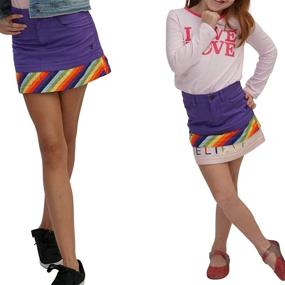 img 1 attached to Bramvik Customizable Girls' Skirts 👗 & Skorts: Reversible, Modular, and Adjustable