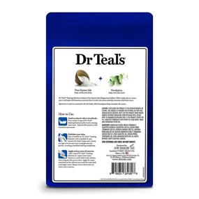 img 3 attached to 🛀 Dr Teal's Epsom Salt Soaking Solution: Relax & Relief with Eucalyptus and Spearmint - 3lbs