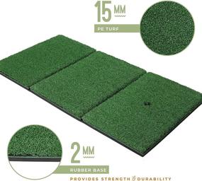 img 2 attached to 🏌️ Enhance Your Golf Skills Anywhere with Milliard Foldable Golf Turf Grass Mat - Ideal for Chipping, Putting, and Training