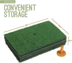 img 1 attached to 🏌️ Enhance Your Golf Skills Anywhere with Milliard Foldable Golf Turf Grass Mat - Ideal for Chipping, Putting, and Training