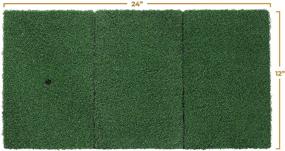 img 3 attached to 🏌️ Enhance Your Golf Skills Anywhere with Milliard Foldable Golf Turf Grass Mat - Ideal for Chipping, Putting, and Training