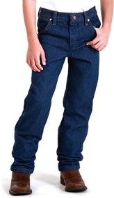 img 3 attached to Wrangler Cowboy Relaxed Prewashed Regular Boys' Clothing ~ Jeans