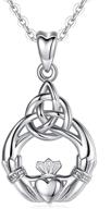 🍀 stylish celtic jewelry for women: infuseu sterling silver irish charm pendant necklaces - perfect gifts for her! logo