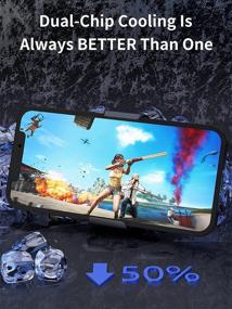 img 1 attached to 📱 Semi-Conductor Phone Cooler: Dual Cooling Chip, Cooling Case for Mobile Gaming, Car Holder, TikTok Live Streaming