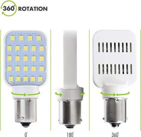 img 3 attached to 🔆 Enhance Your RV Interior with 4 Pack Leisure LED Rotating Bulb – Super Bright 312 Lumen, Cool White, 24-SMD Camper Trailer Lamp Bulb (4-Pack)