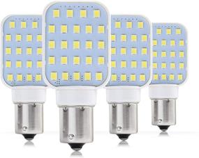 img 4 attached to 🔆 Enhance Your RV Interior with 4 Pack Leisure LED Rotating Bulb – Super Bright 312 Lumen, Cool White, 24-SMD Camper Trailer Lamp Bulb (4-Pack)