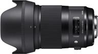 📷 sigma 40mm f/1.4 dg hsm fixed prime lens, black (nikon mount) logo