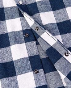 img 1 attached to 👔 Classic Style meets Comfort: Buttons Flannel Shirts - A Must-have in Men's Clothing Collection.