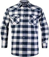 👔 classic style meets comfort: buttons flannel shirts - a must-have in men's clothing collection. logo